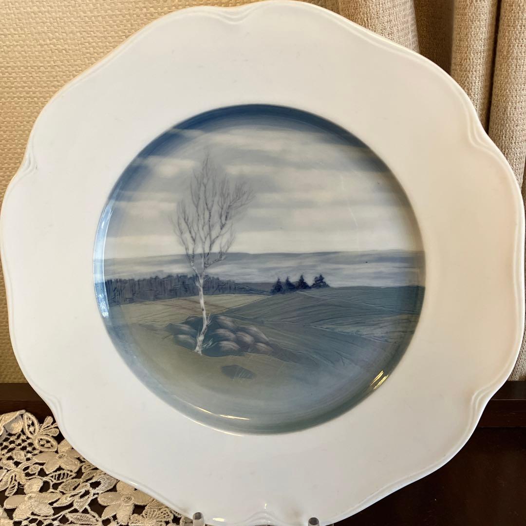 ドイツローゼンタール　ユーゲントシュティール　風景画プレート