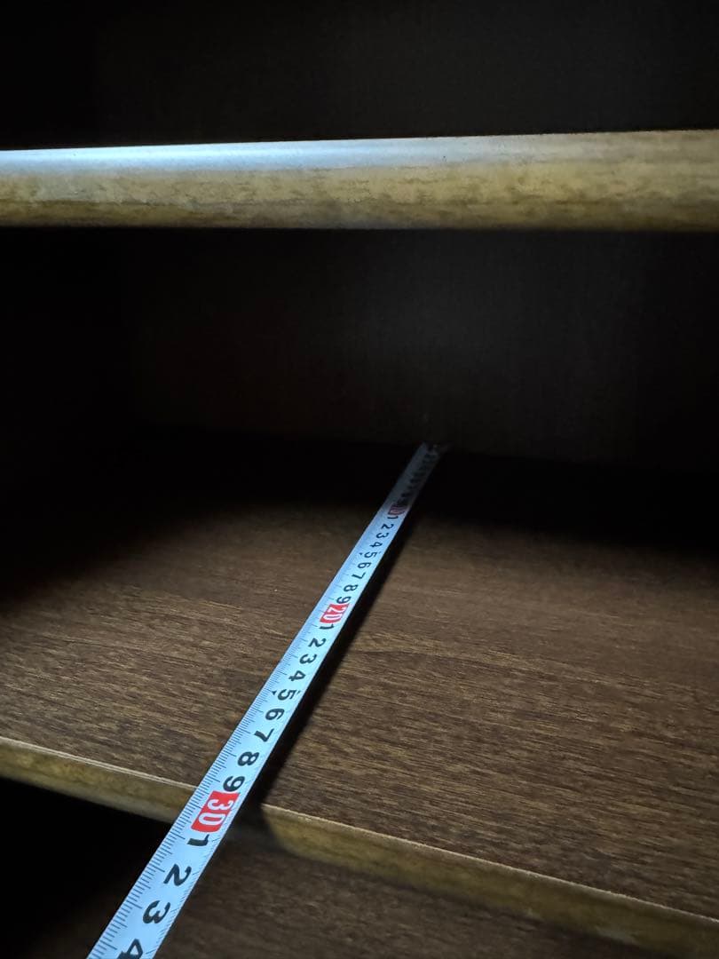 昭和レトロ 食器棚 本棚　上下分割可 木製キッチンボード 幅105cm