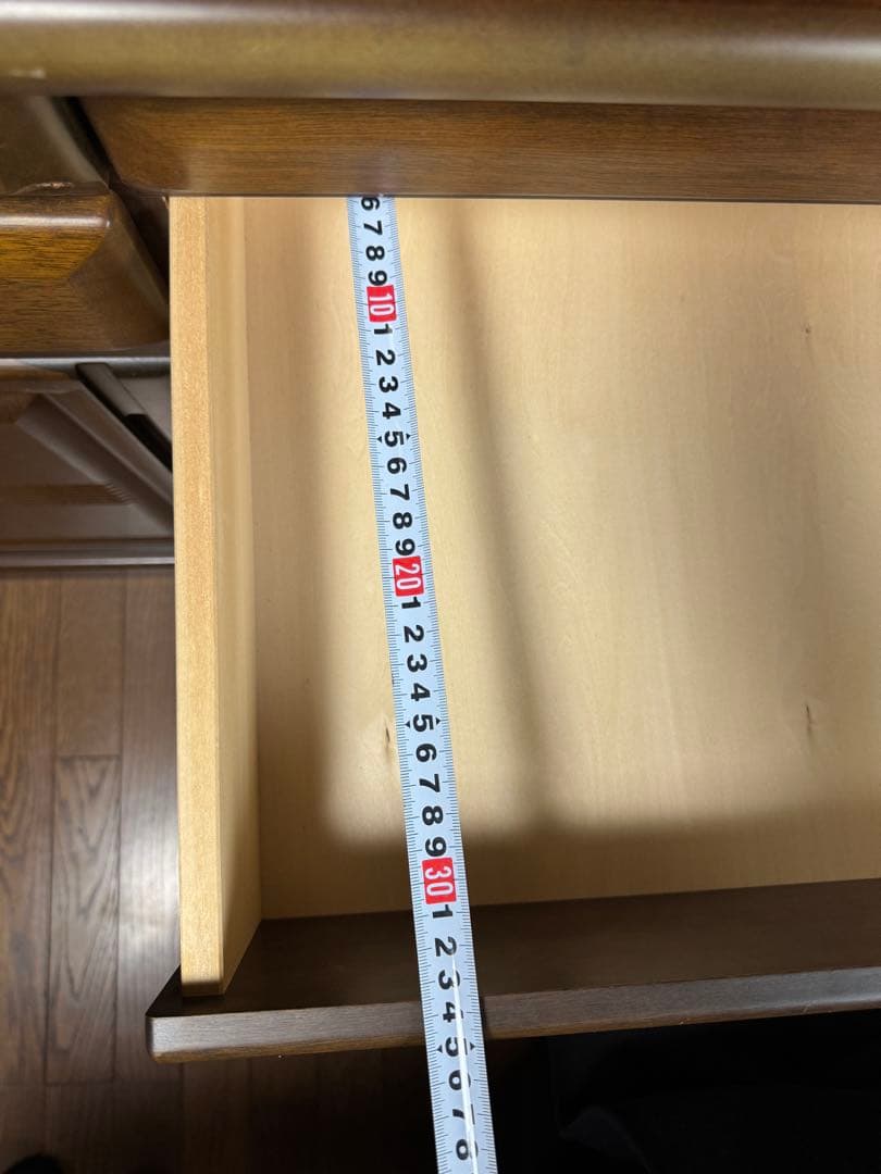 昭和レトロ 食器棚 本棚　上下分割可 木製キッチンボード 幅105cm