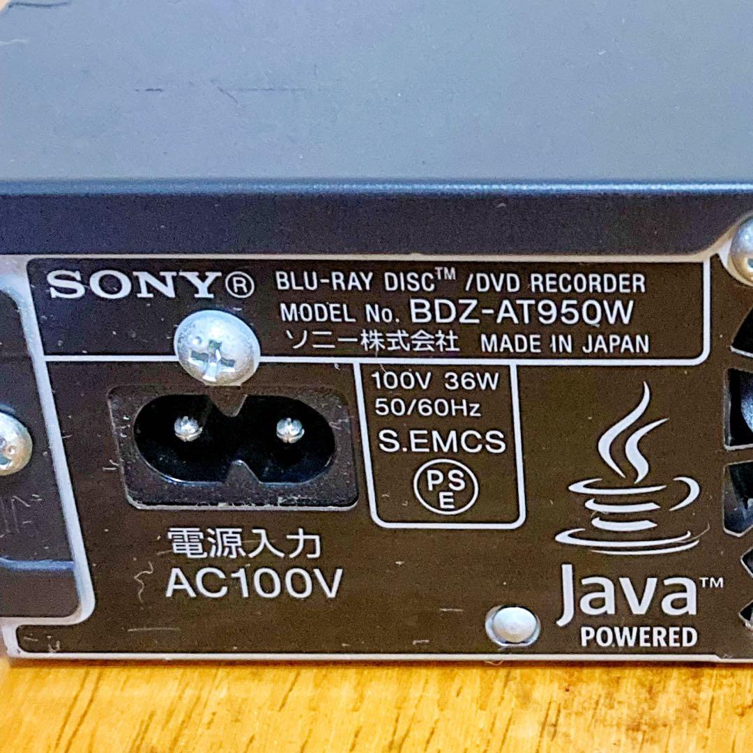 リモコン無し　SONY ソニー　ブルーレイレコーダー HDD 1TB 2チューナ