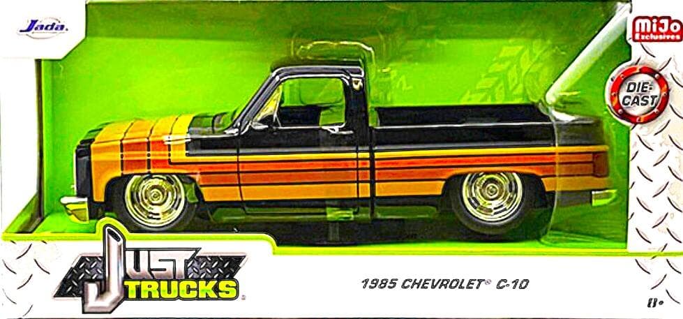 ミニカー JADA Mijo 1/24 1985 CHEVROLET C10 BLACK