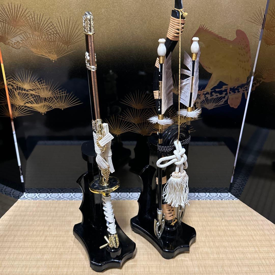 五月人形 秀月作 金色兜