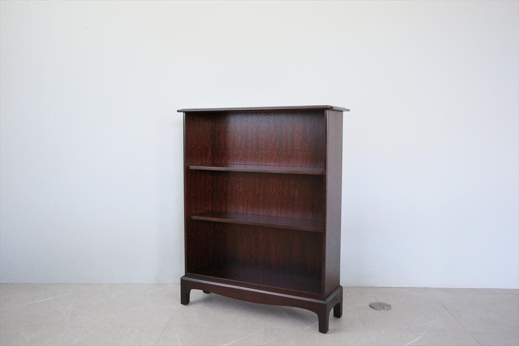 英国アンティークStag製ブックシェルフ/本棚/食器棚/飾り棚ラック89-252