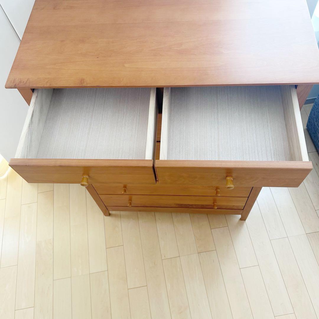 LEGNATEC レグナテック　ハイチェスト6段＋隠し棚　北欧ミッドセンチュリー