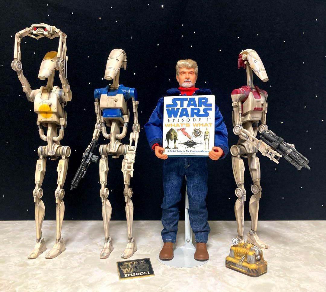 スターウォーズ　ジョージルーカス風フィギュア+バトルドロイド+α [カスタム品]