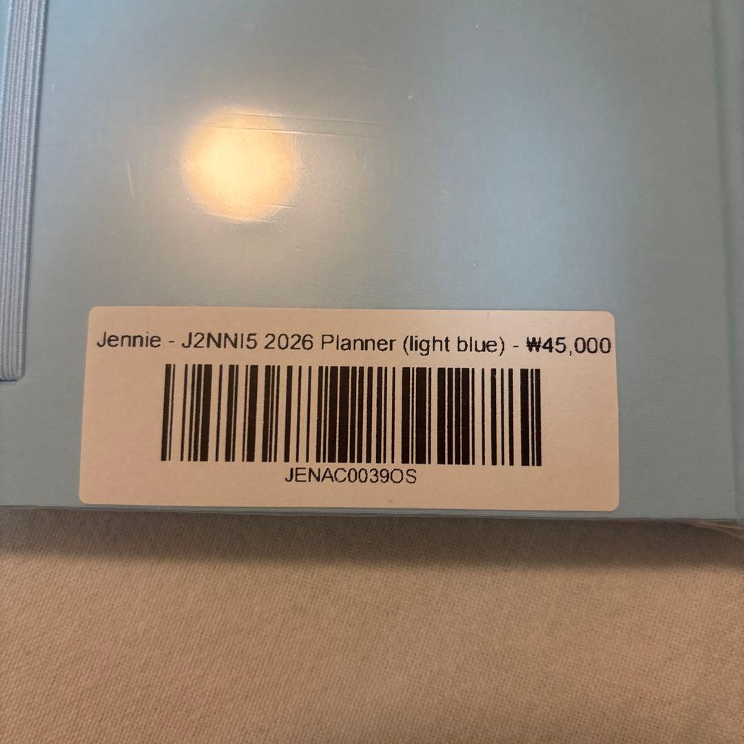アイドル Jennie J2NNI5 2026 Planner (light blue)