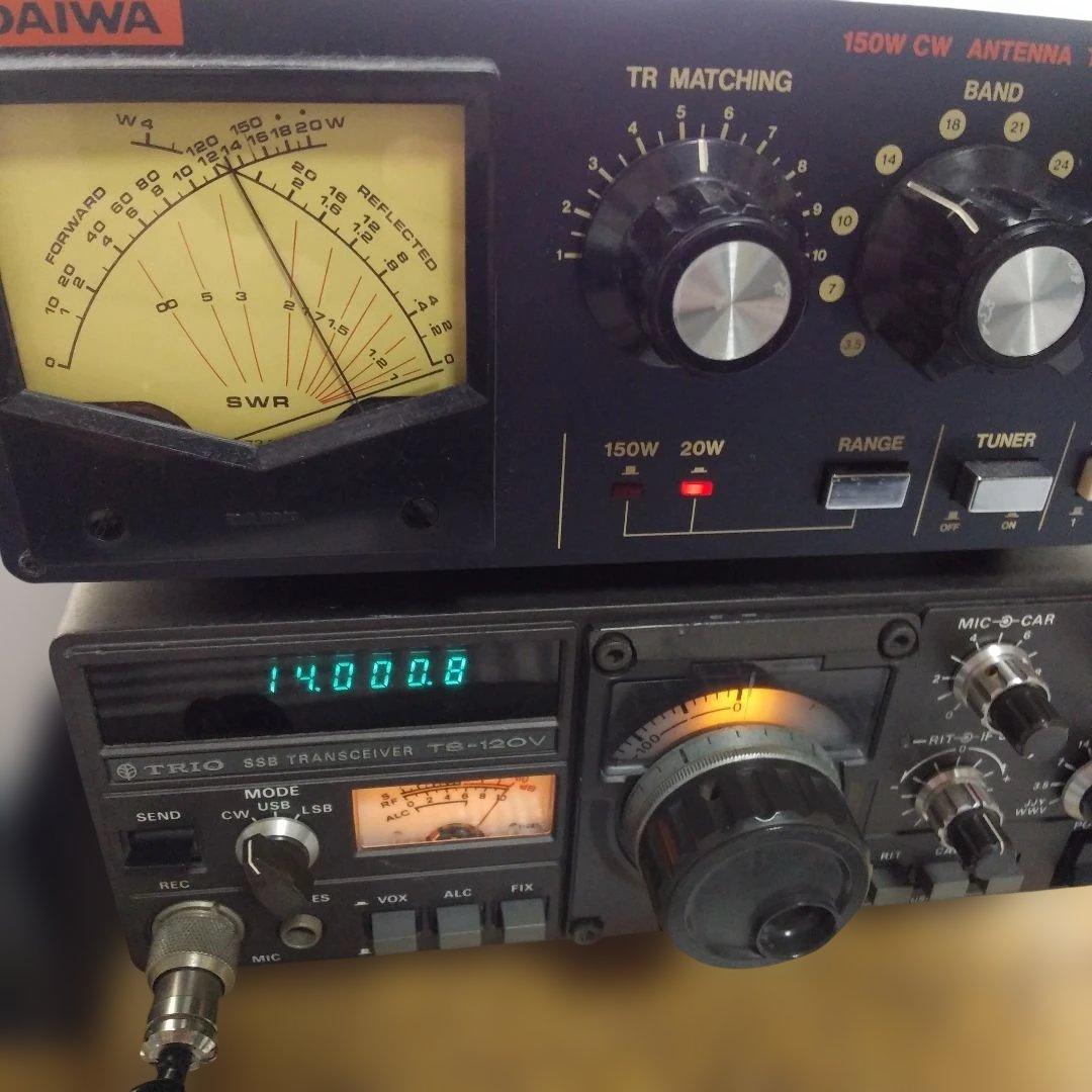 TRIO トリオ TS-120V HFトランシーバー マイク 取扱説明書 付き