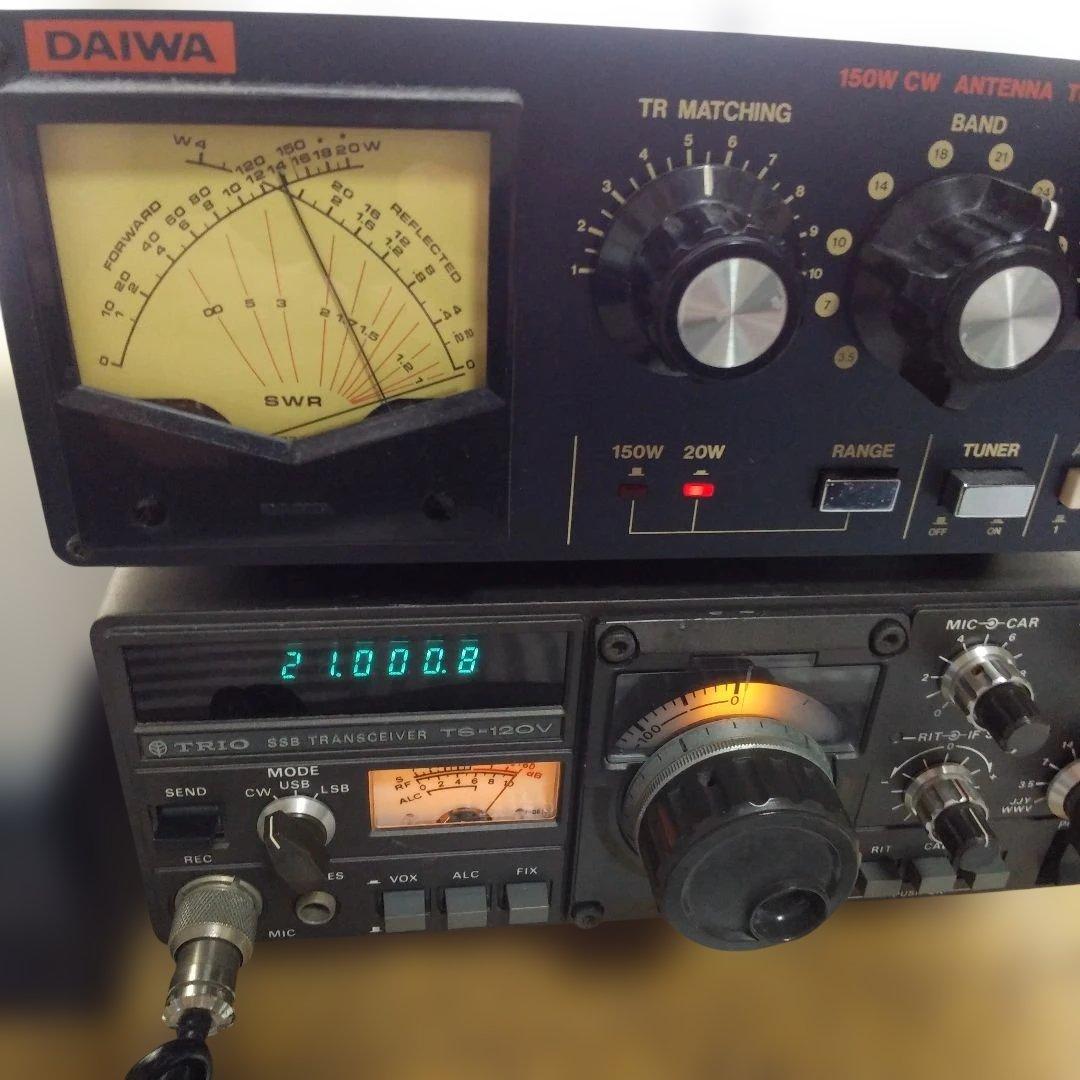 TRIO トリオ TS-120V HFトランシーバー マイク 取扱説明書 付き