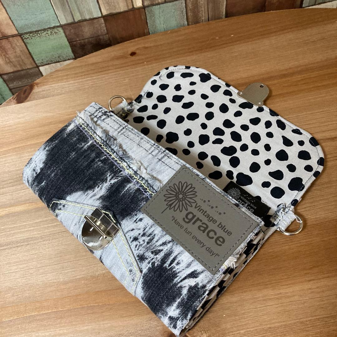 デニムリメイク 長財布‪❤︎︎