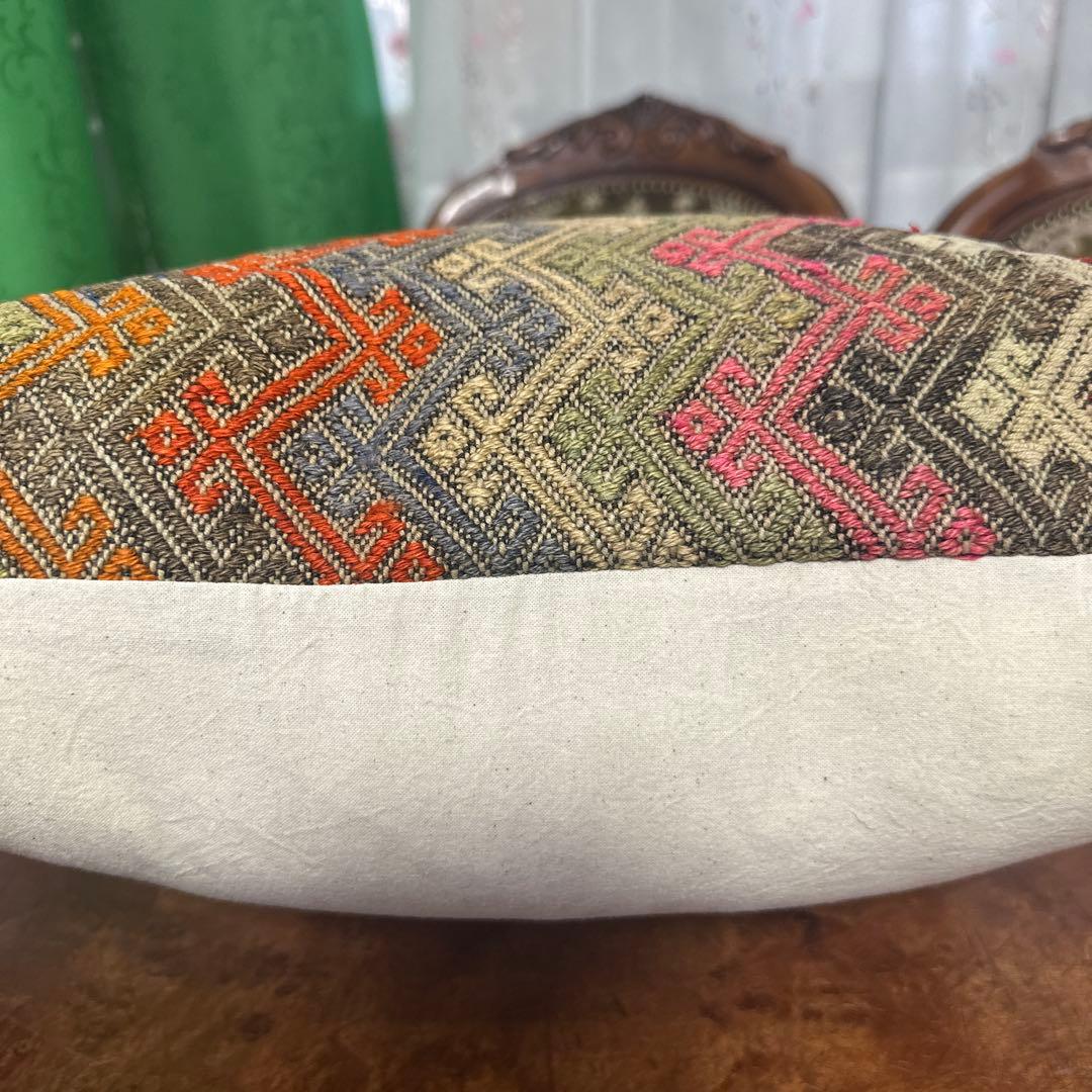 クッションカバーオールドキリムのクッションカバー40x40cmトルコジジムキリム