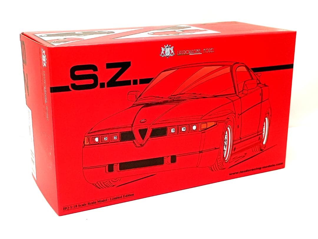 ラウドレーシング 1/18 アルファロメオ SZ Es 30 1989 レッド