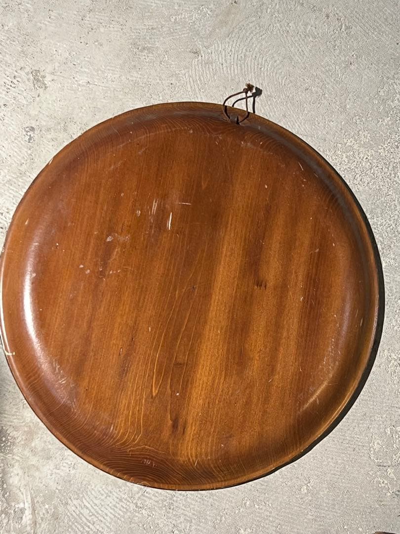 70'sアイヌ民藝 木彫り熊 レリーフ44cm／壁掛け郷土玩具 ヴィンテージ