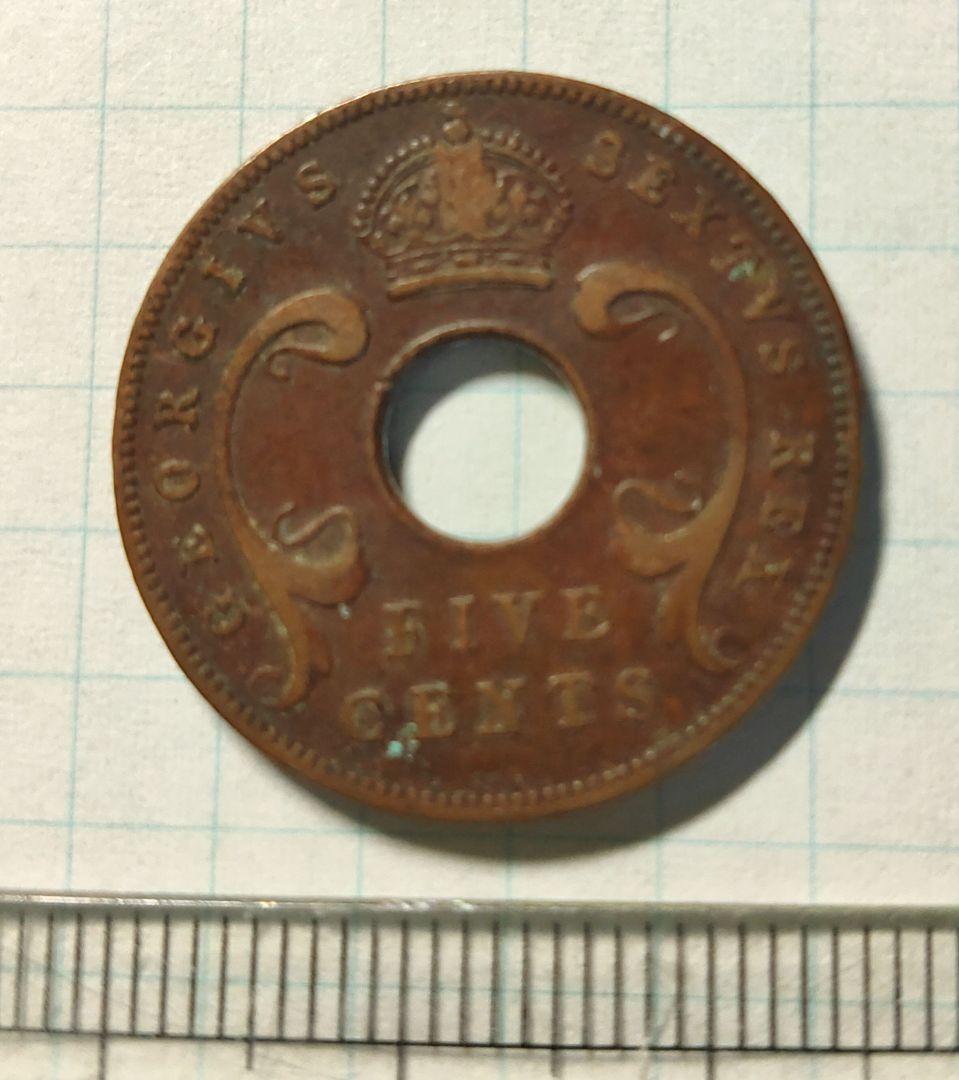 東アフリカ 1952 5セント ①