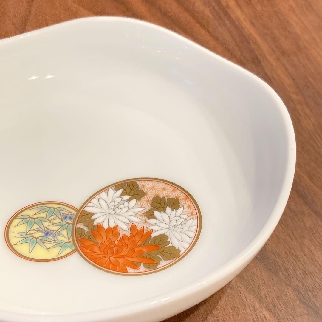 【新品未使用】　深川製磁　寿赤絵　取皿揃　絵がわり　5枚　銘々皿