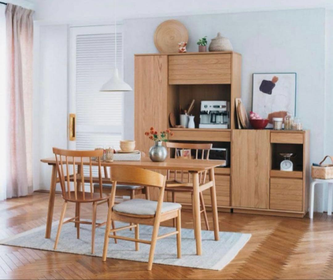 unico SOLK キッチンカウンター 食器棚　W1200