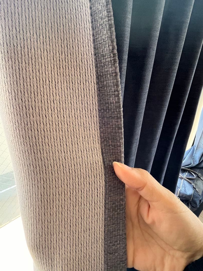 即購入可☆ニトリカーテン 遮光 防炎 丈215cm