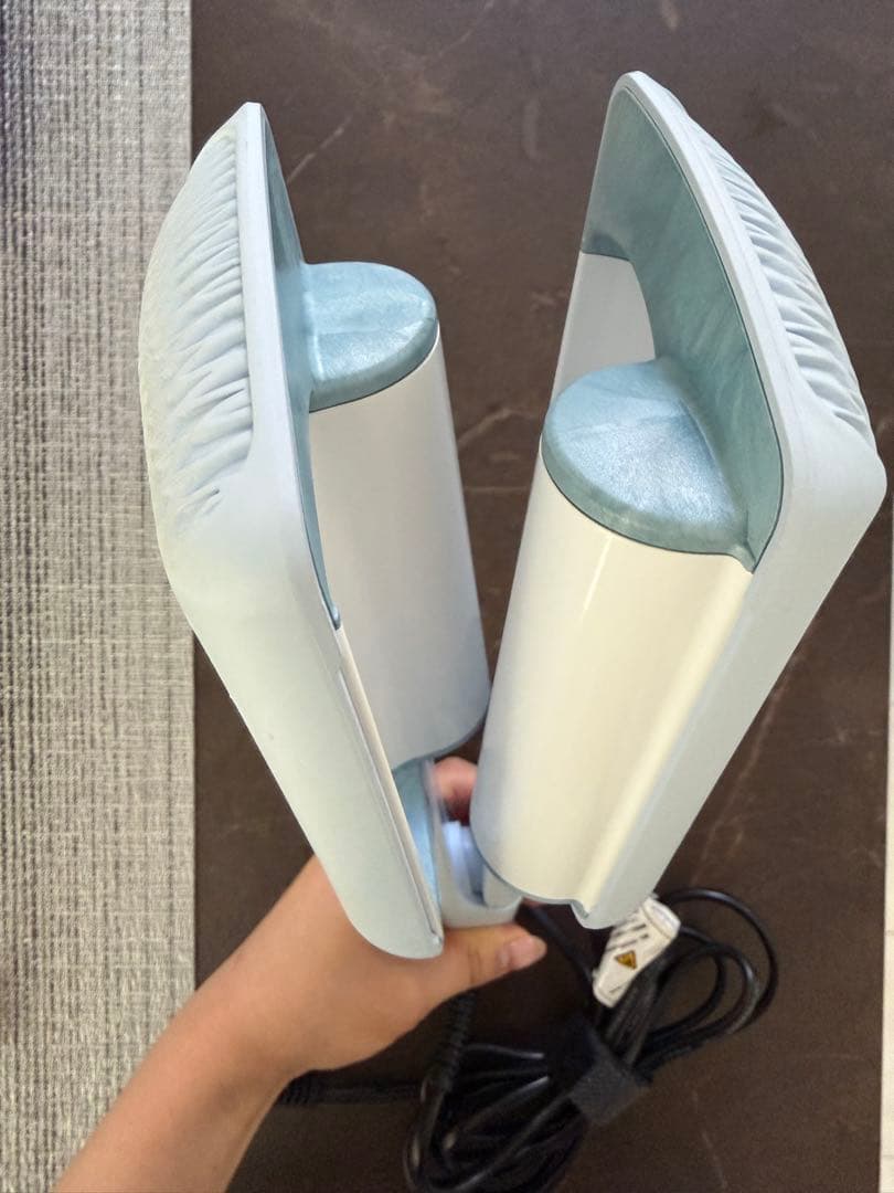 VODANA ウェーブヘアアイロン クリーミーブルー40mm （箱あり）