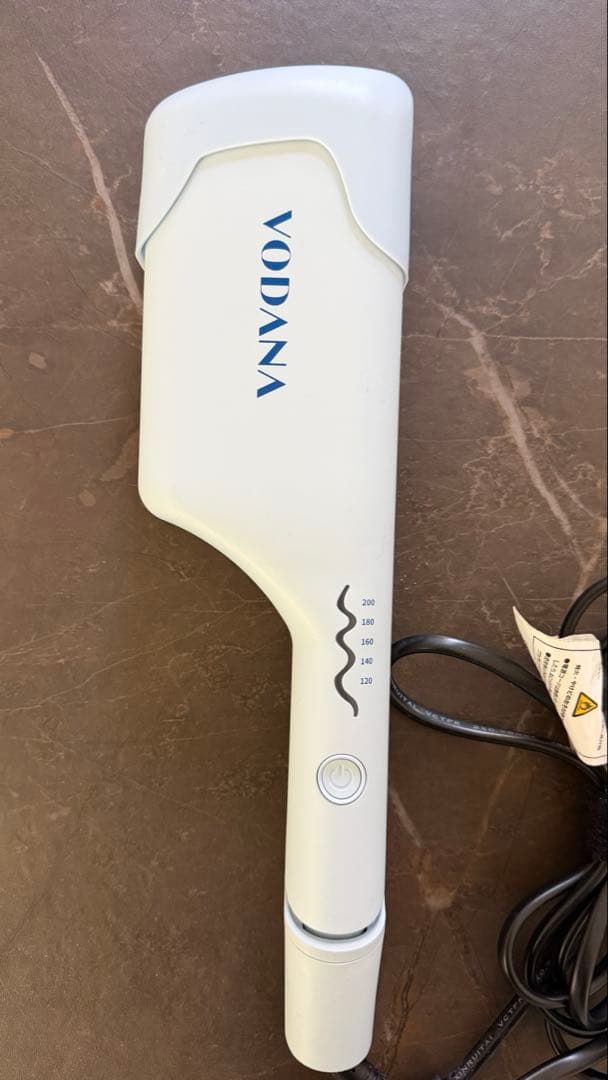 VODANA ウェーブヘアアイロン クリーミーブルー40mm （箱あり）