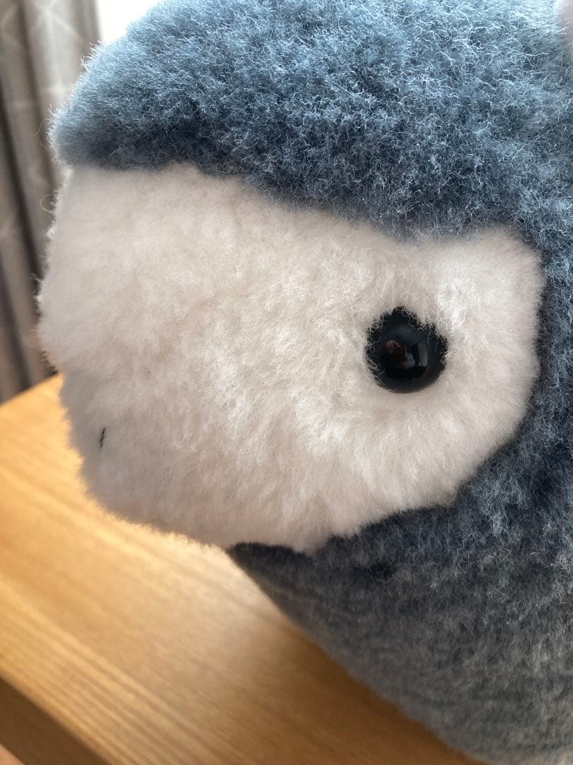 お値下げ‼︎しました【美品】日本ムートン羊型抱き枕　ネイビー