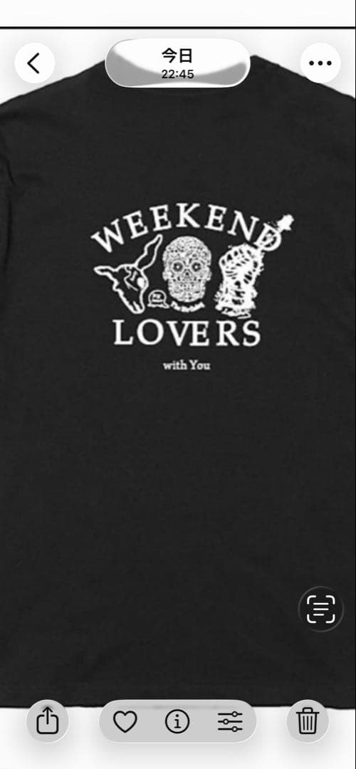 RUDE GALLERY WEEKEND LOVERS Tシャツ チバ XL