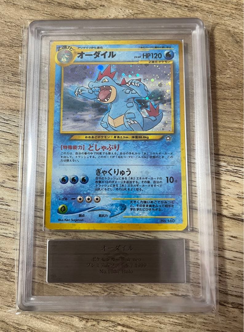 ARS10+ 旧裏 オーダイル psa10 プレミアムファイル　1999