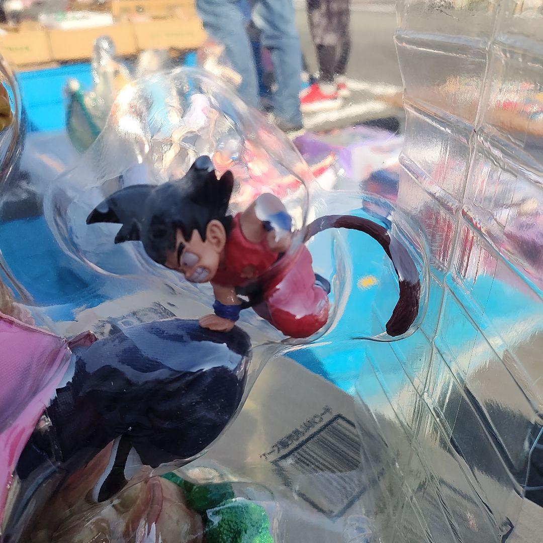 ドラゴンボール海外ガレキ！孫悟空VS桃白白カリン塔フィギュア現状品！
