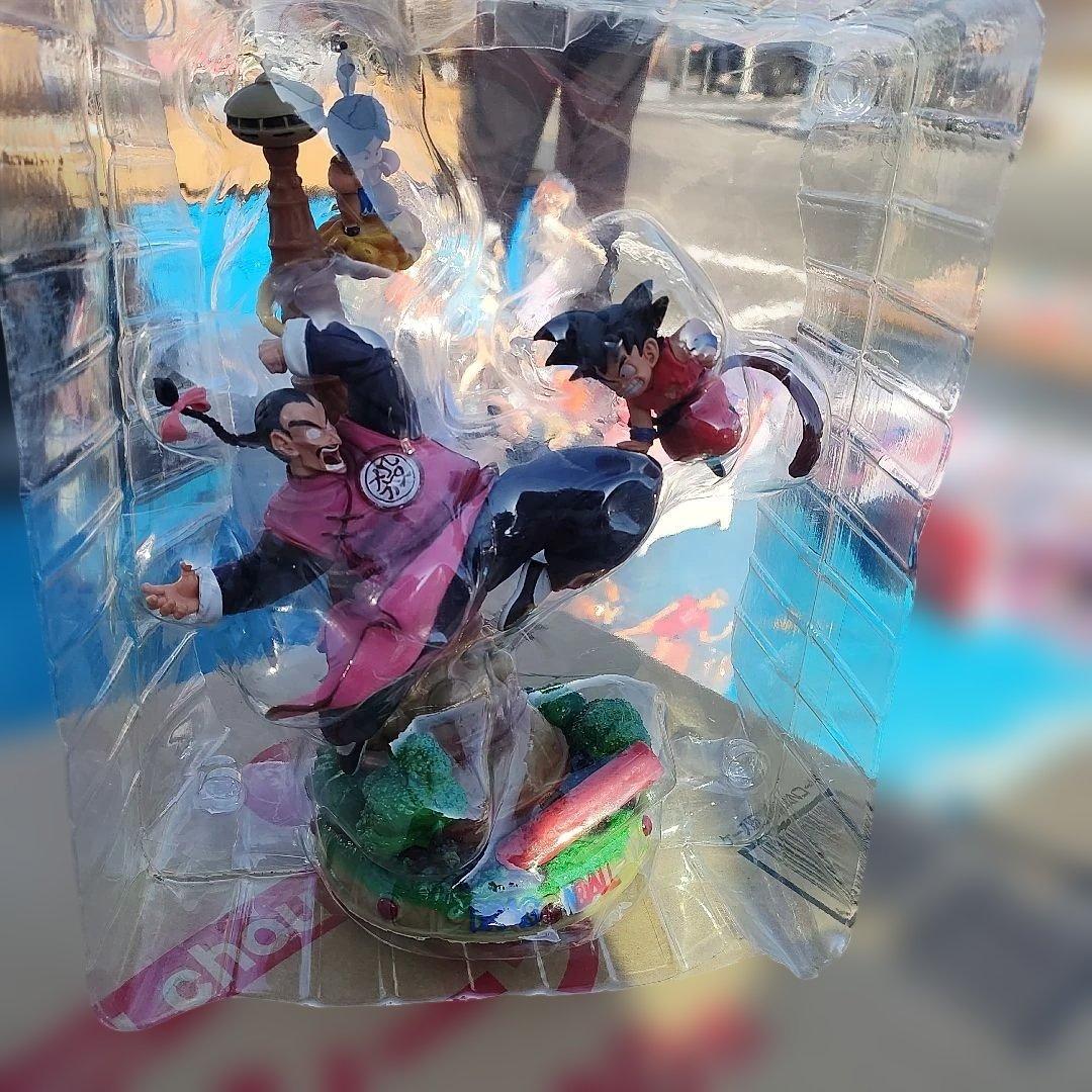 ドラゴンボール海外ガレキ！孫悟空VS桃白白カリン塔フィギュア現状品！