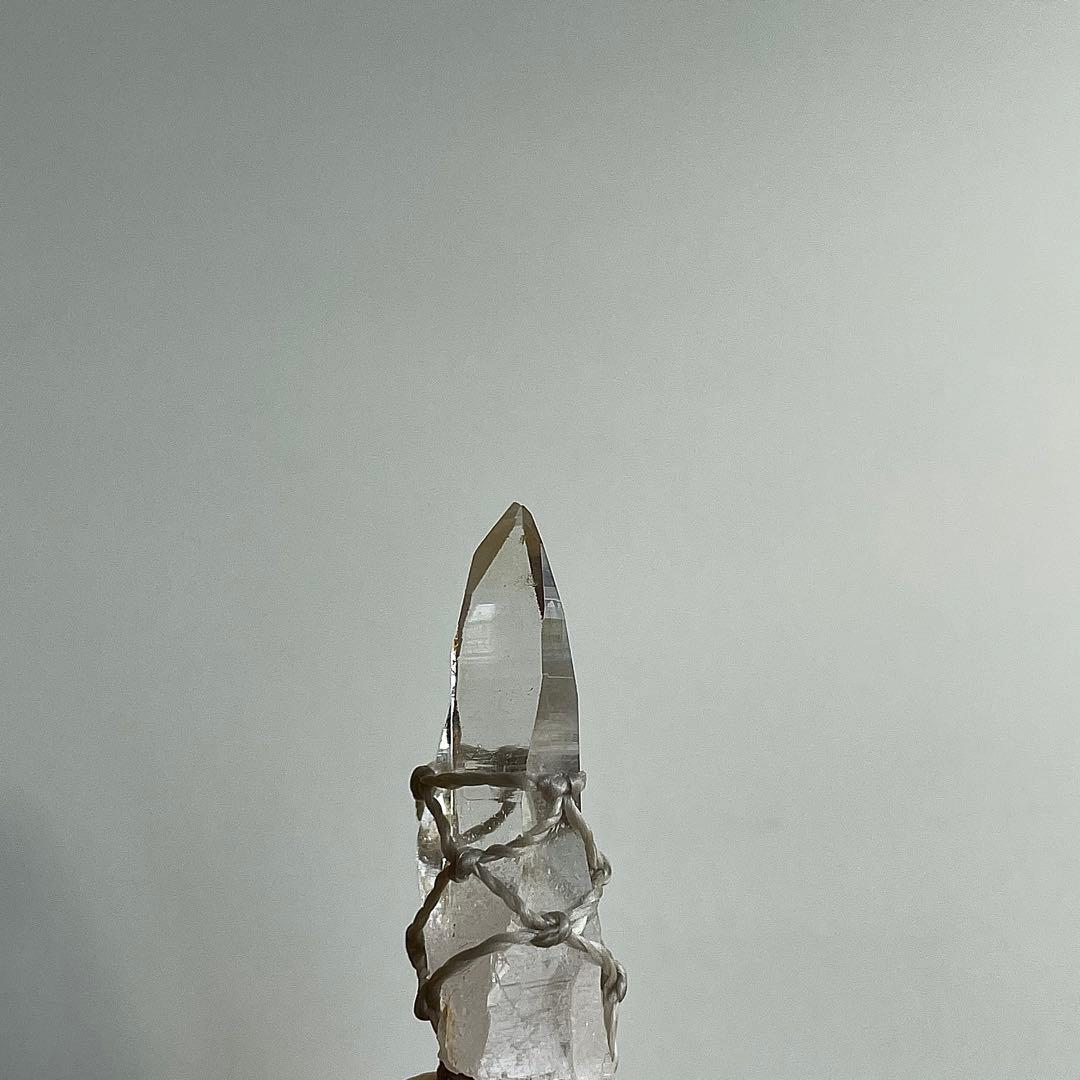 ヒマラヤ水晶 ガネッシュヒマール ＊ マクラメペンダント ネックレス ①