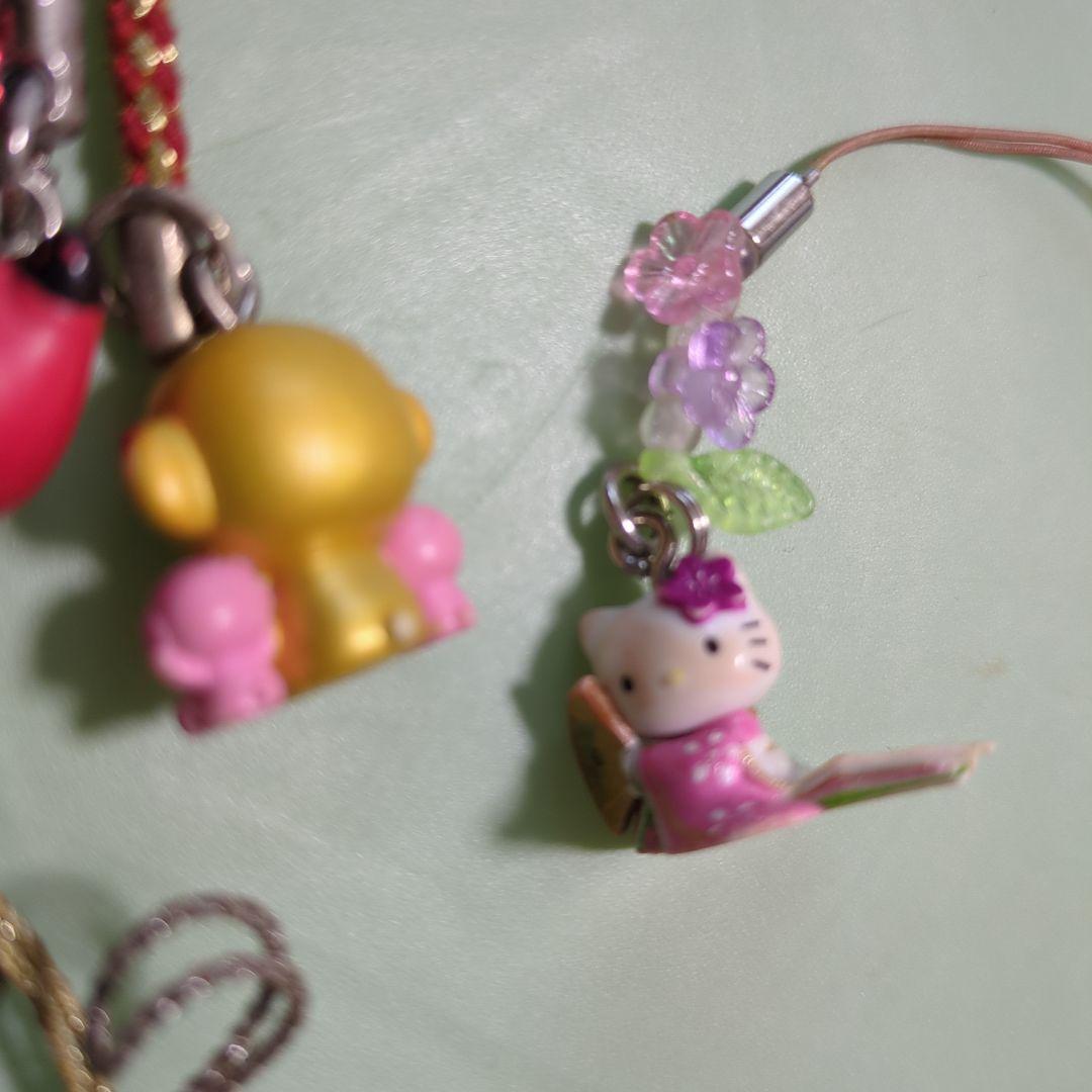 レトロ☆ハローキティ ご当地ストラップ 13個セット　限定品　根付け　サンリオ