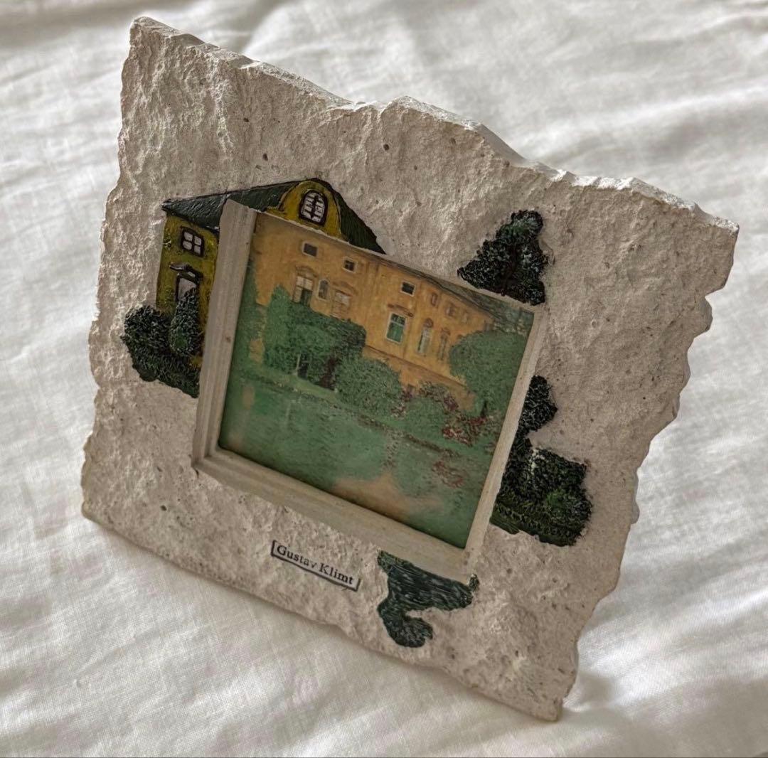 クリムト　アートフレーム　農家の庭　アッター湖畔のカマー城 IV　セット売