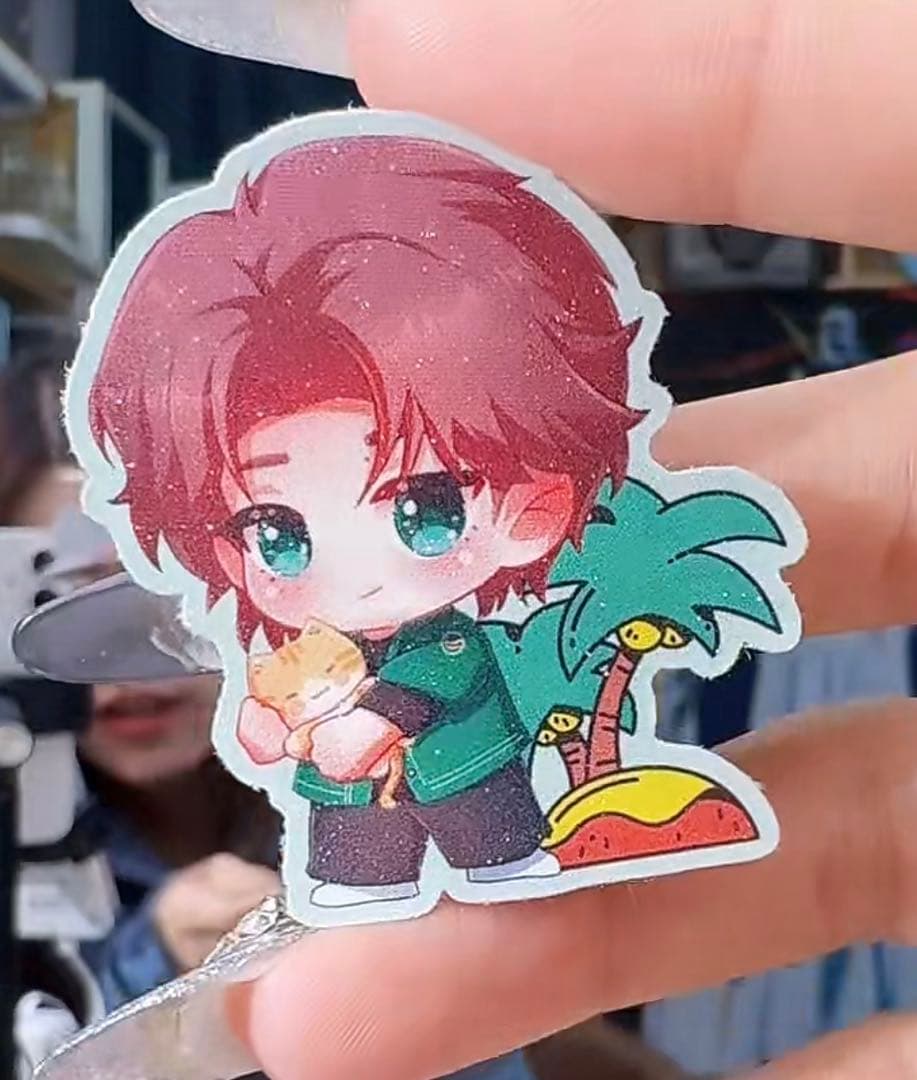 王一博 肖戦 軽防水 キラキラサンドステッカー 50枚 7セット❣️確認用❣️