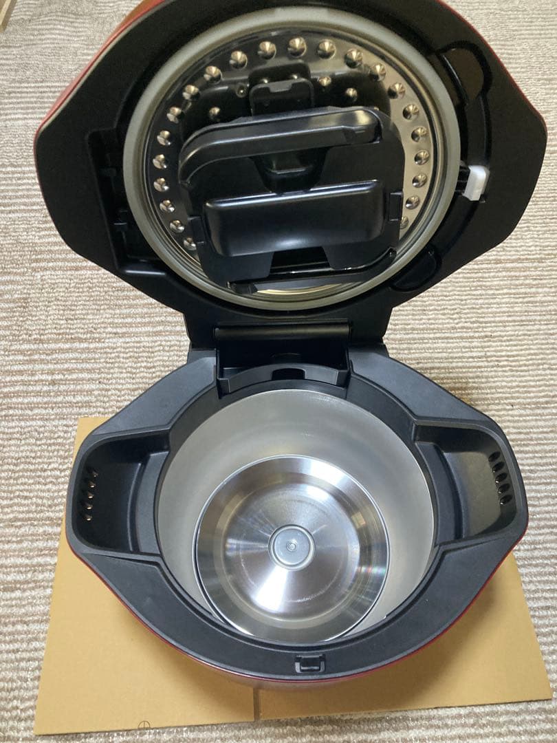 新品展示品 SHARP HEALSIO 水なし自動調理鍋 KN-HW24G-R