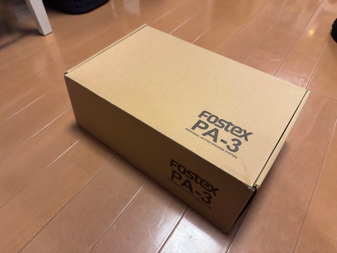 FOSTEX アクティブスピーカー PA-3 赤 ボリュームコントローラー付