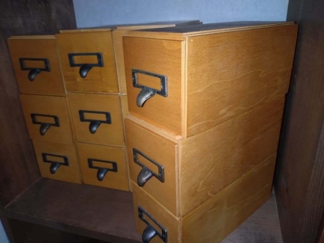 FELISSIMO小引出し小物入れ12個ドロワーラベリング木製スタッキング