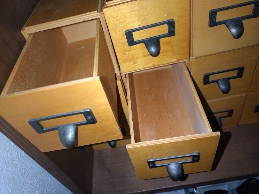 FELISSIMO小引出し小物入れ12個ドロワーラベリング木製スタッキング