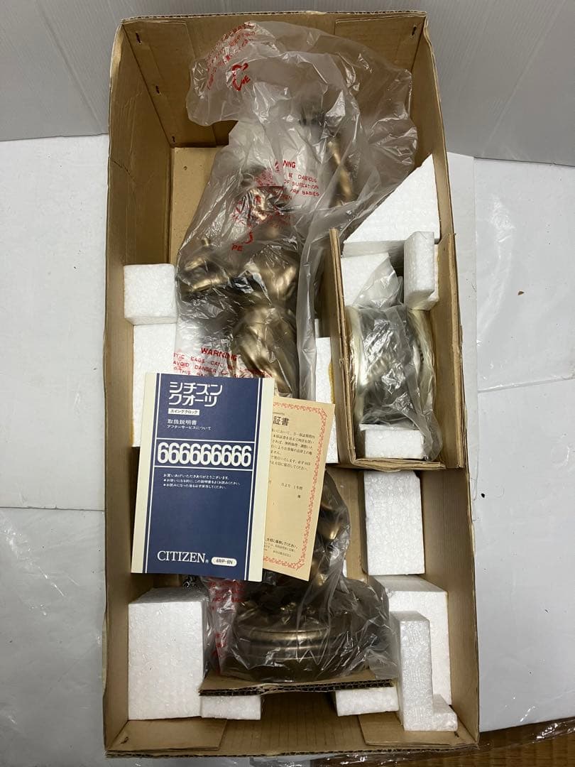 CITIZEN 時計 慈愛の女神 クォーツ 金色イブシ仕上げ　シチズン