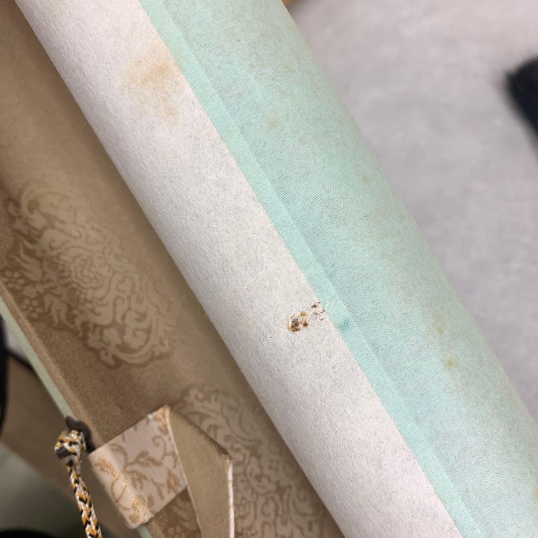 掛軸 映雪 農耕四季 共箱 農業 時代 稲作 B-1