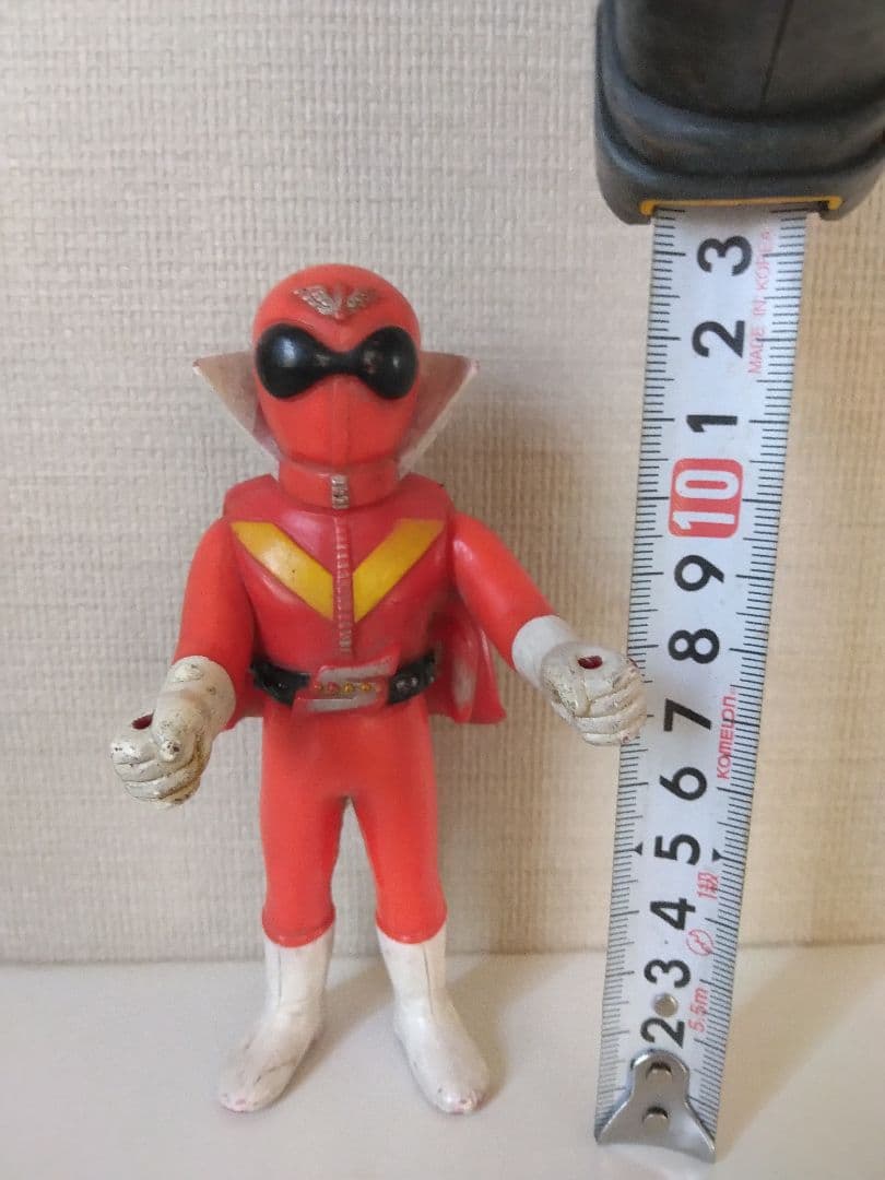 当時物　ゴレンジャー　赤　ソフビ