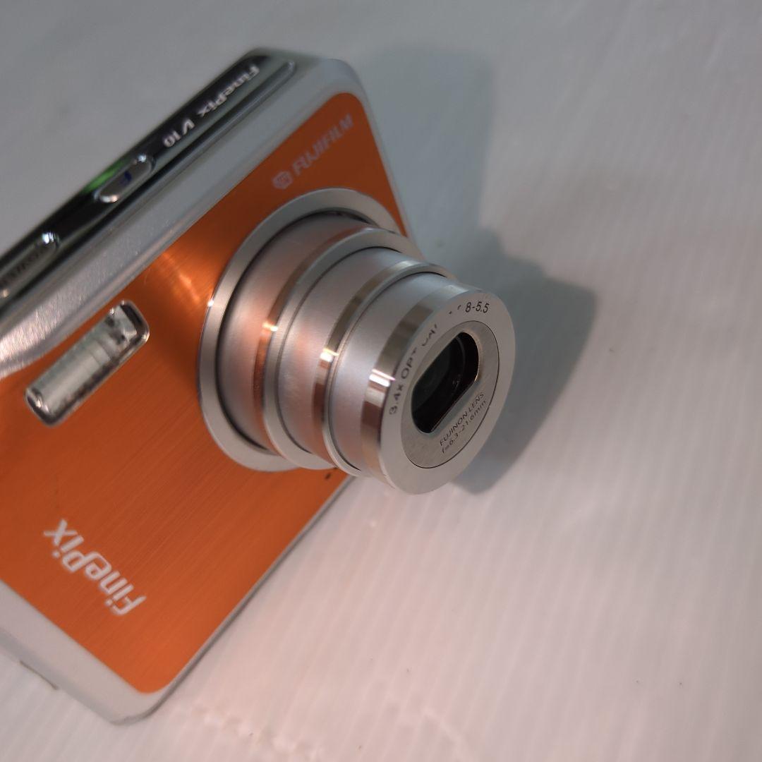 富士フイルムFUJIFILM FinePix V10 オレンジ　動作品　中古良品