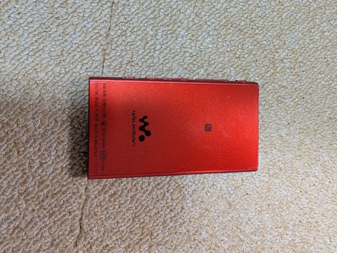 SONY ウォークマン NW-A36 レッド 純正ケーブル+64GB SD