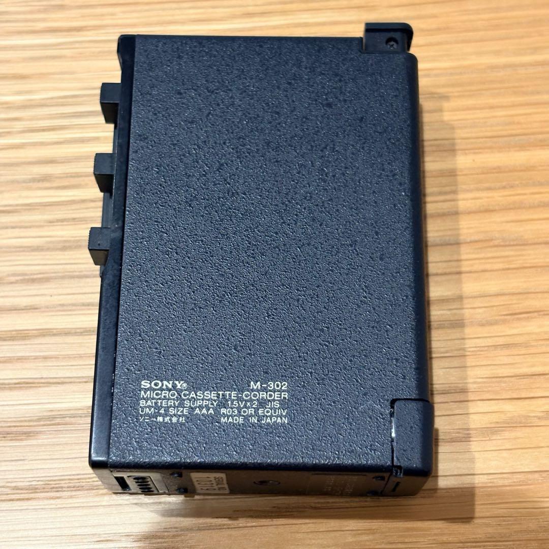 通電確認済 美品 SONY マイクロカセットテープレコーダー M-302