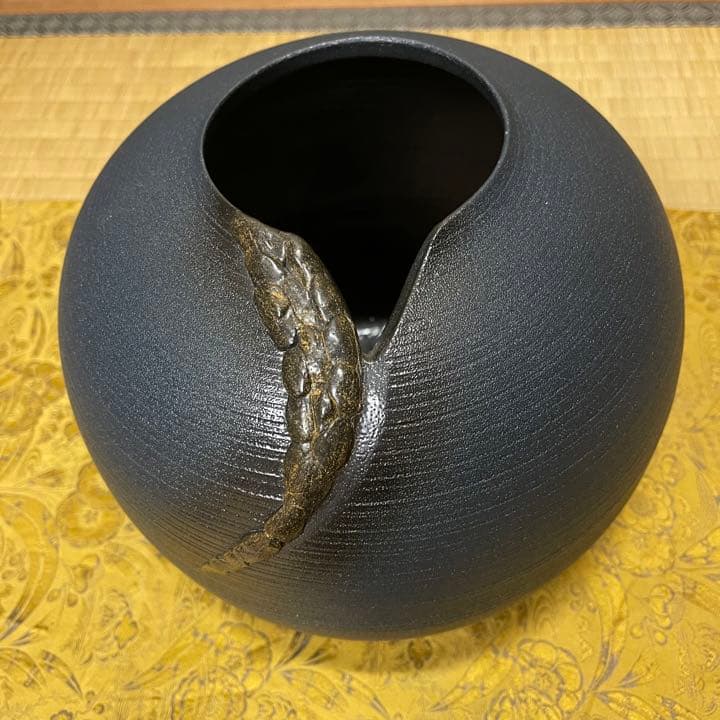花器 花瓶 信楽焼 陶芸品 壺 華道 未使用品