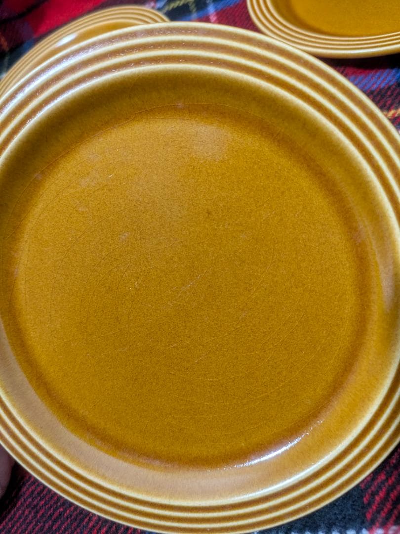Hornsea Saffron ケーキプレート 4枚セット 1974年製
