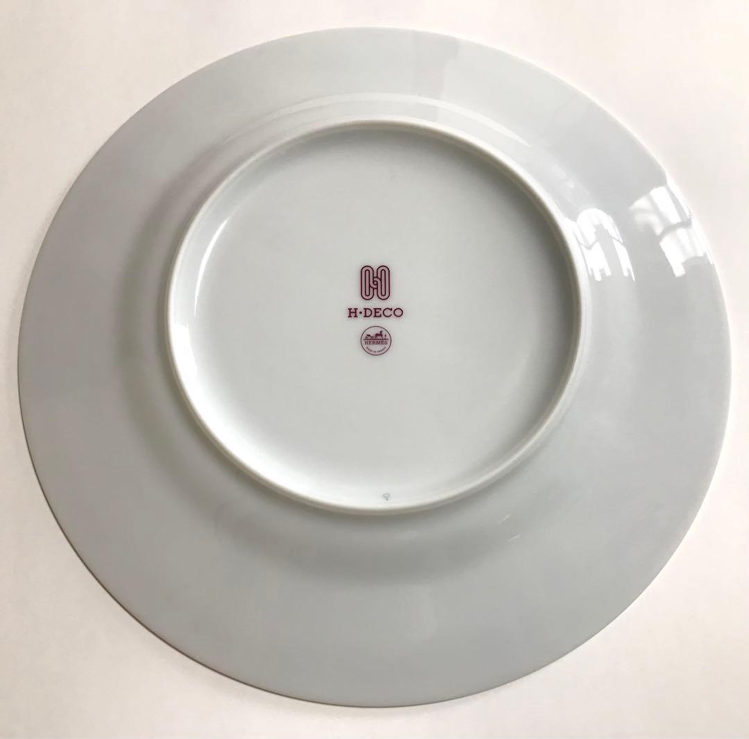 エルメス　Hデコ　デザートプレート　レッド　ルージュ　HERMESお皿洋食器　赤