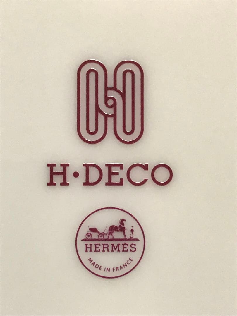エルメス　Hデコ　デザートプレート　レッド　ルージュ　HERMESお皿洋食器　赤
