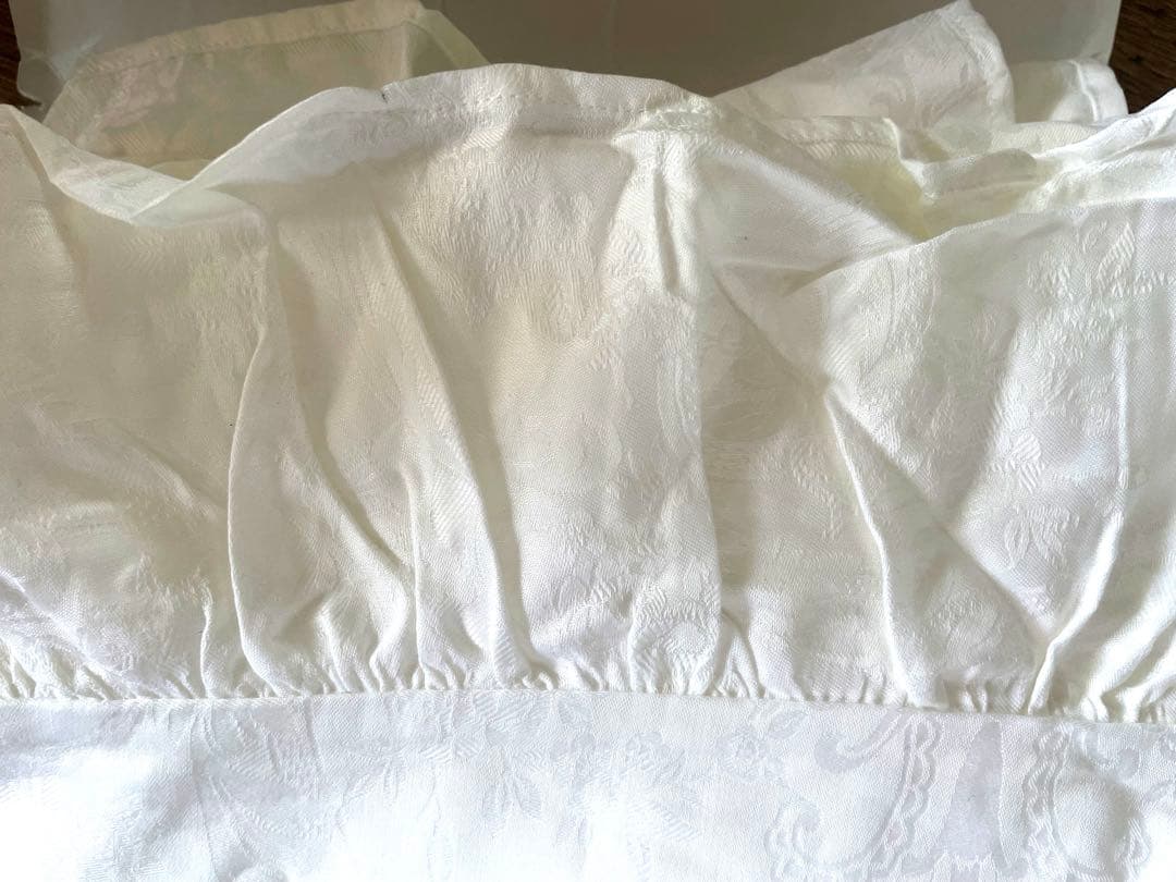 超貴重✳︎ラルフローレンホーム✳︎フリル付ジャガード織✳︎シングル✳︎掛け布団カバー