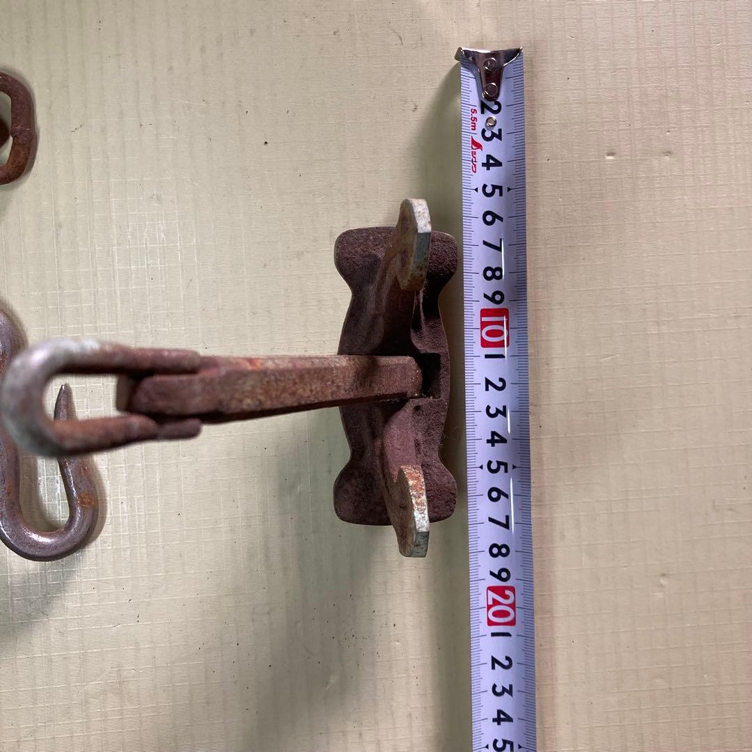 フック付きチェーン　碇 シャービー　ガーデニング　 オブジェ