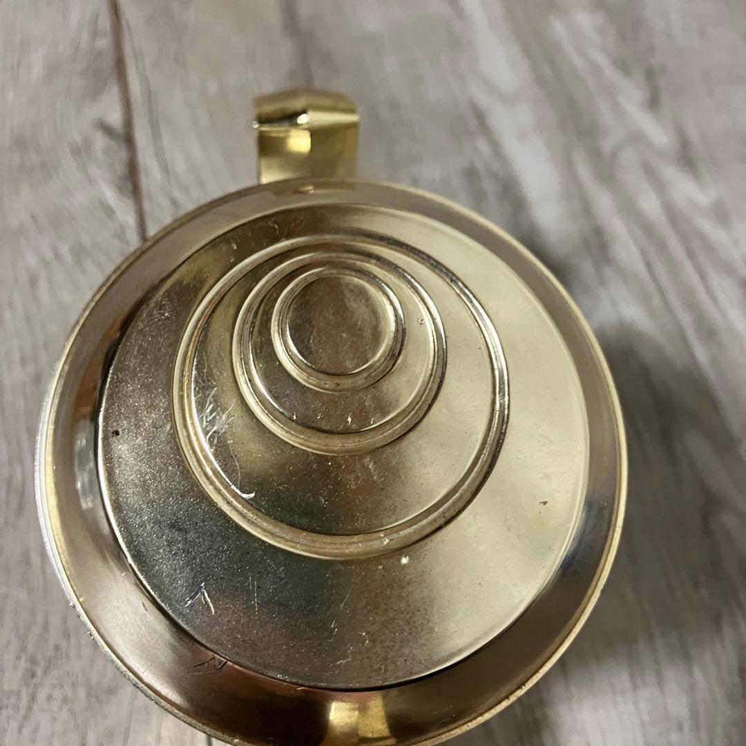 3F 【縁起物】打ち出の小槌 置物 金色 七福神（大黒天・恵比寿）彫刻タッセル付