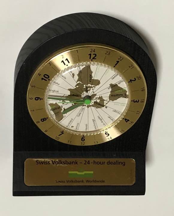 Swiss Volksbank スイス フォルクスバンク 置き時計