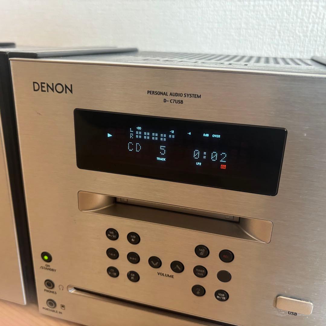 DENON　CD・MDコンポ　D-C7USB デノン